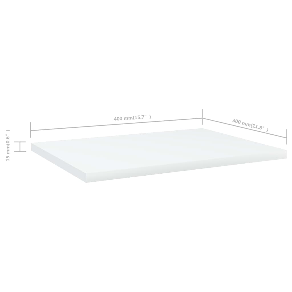 Bookshelf Boards 4 Pcs Engineered Wood