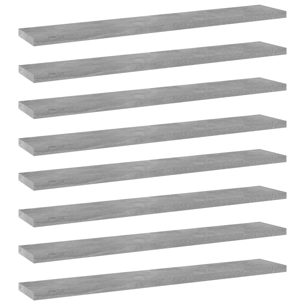 Bookshelf Boards 8 Pcs Engineered Wood
