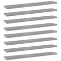 Bookshelf Boards 8 Pcs Engineered Wood