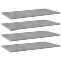 Bookcase Bookshelf Boards 4 Pcs Engineered Wood