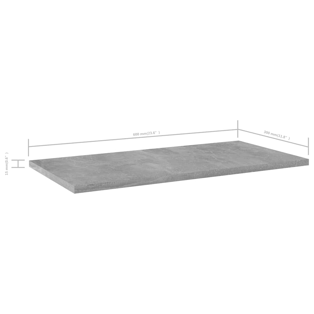 Bookcase Bookshelf Boards 4 Pcs Engineered Wood
