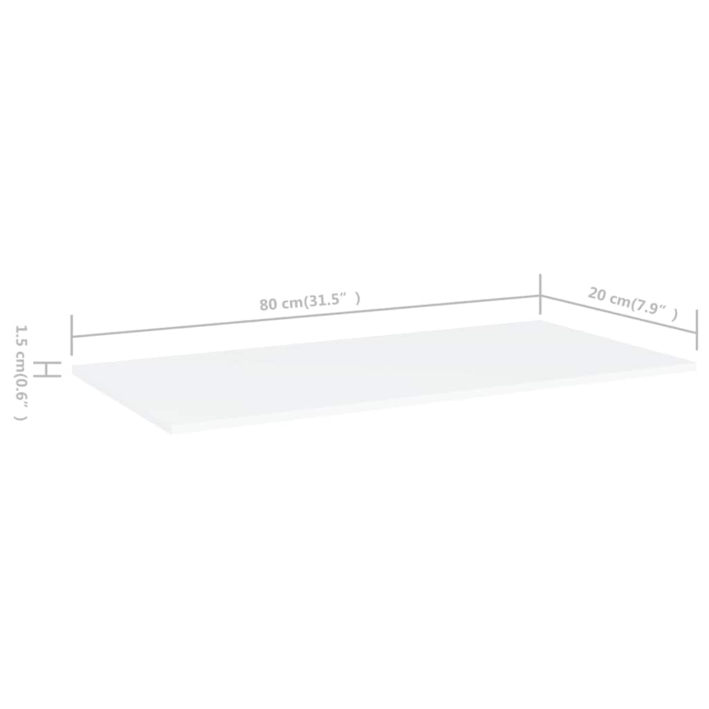Shelving Bookshelf Boards 4 Pcs Engineered Wood