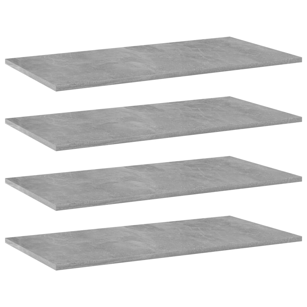 Bookshelf Boards 4 Pcs Engineered Wood