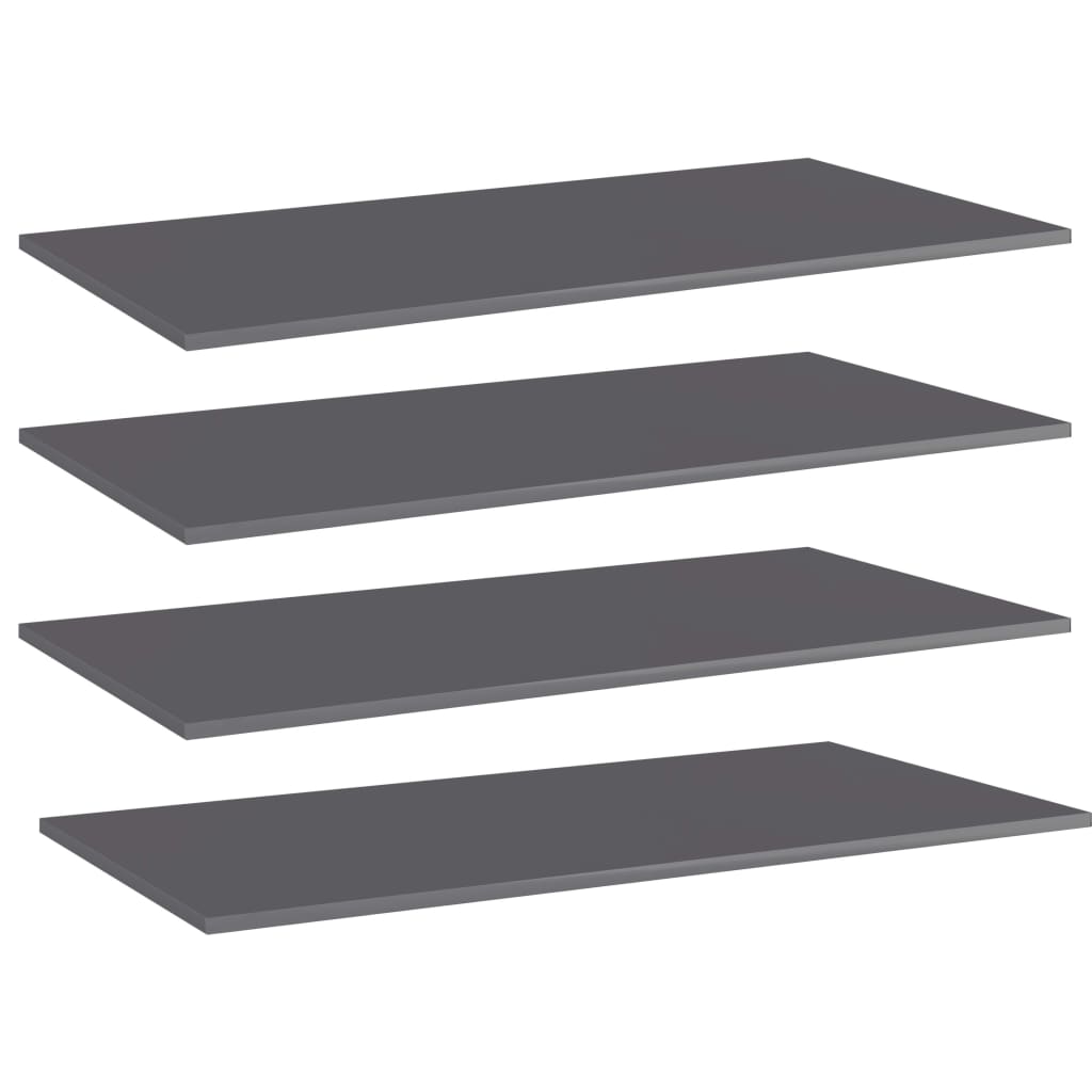 805425  Bookshelf Boards 4 Pcs 100X50X1,5 Cm Engineered Wood