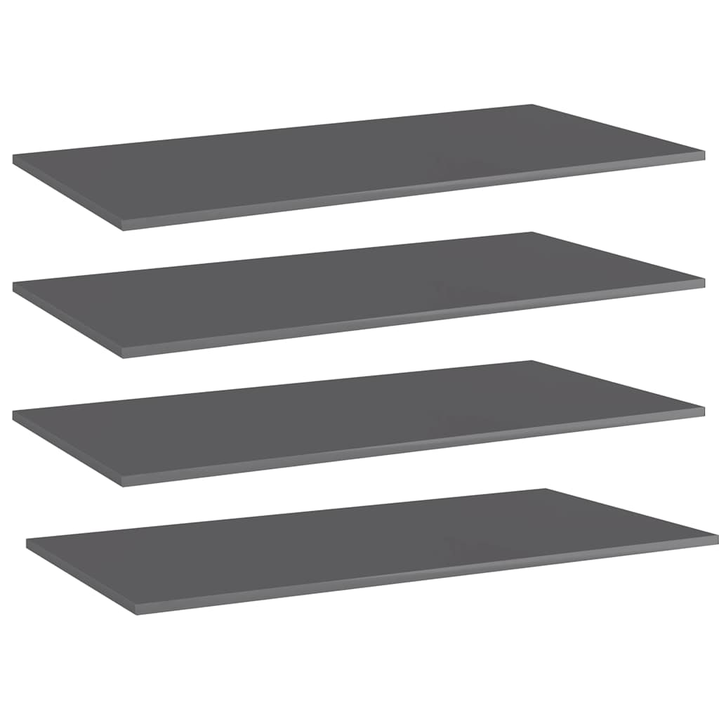 Bookcase 4x Bookshelf Shelves 100x50cm Engineered Wood Shelf Boards Replacement