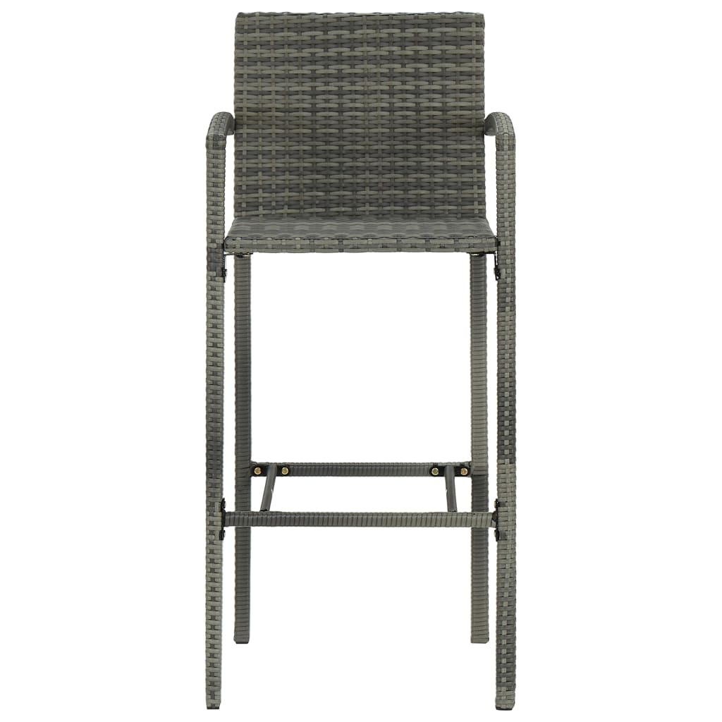 5 Piece Garden Bar Poly Rattan