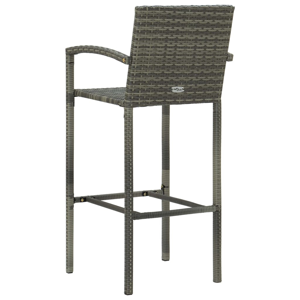 5 Piece Garden Bar Poly Rattan