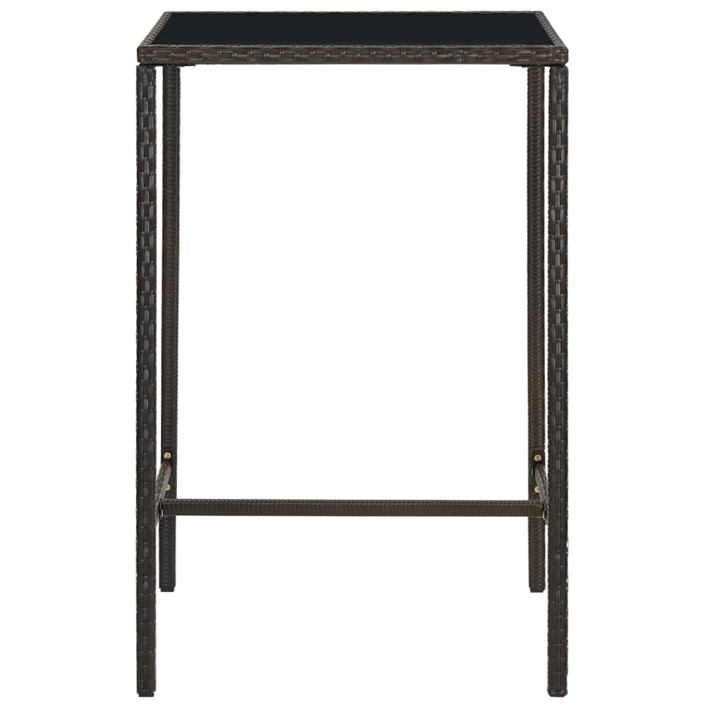 5 Piece Garden Bar Set Poly Rattan
