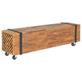 Tv Stand 110X30X32.5 Cm Solid Teak Wood