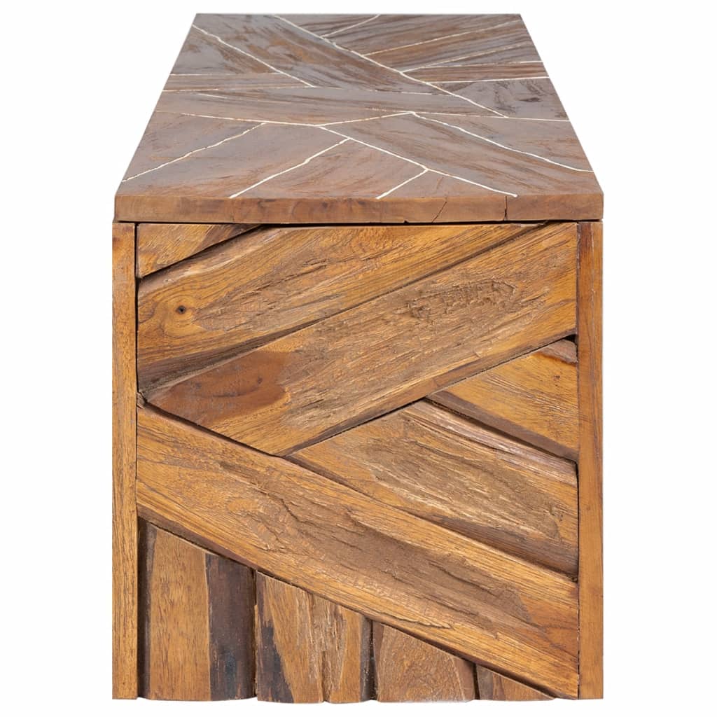 Tv Stand 110X60X38 Cm Solid Teak Wood