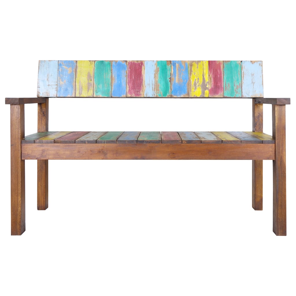 Bench 115 Cm Solid Reclaimed Wood