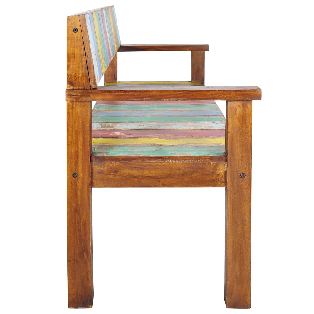 Bench 115 Cm Solid Reclaimed Wood