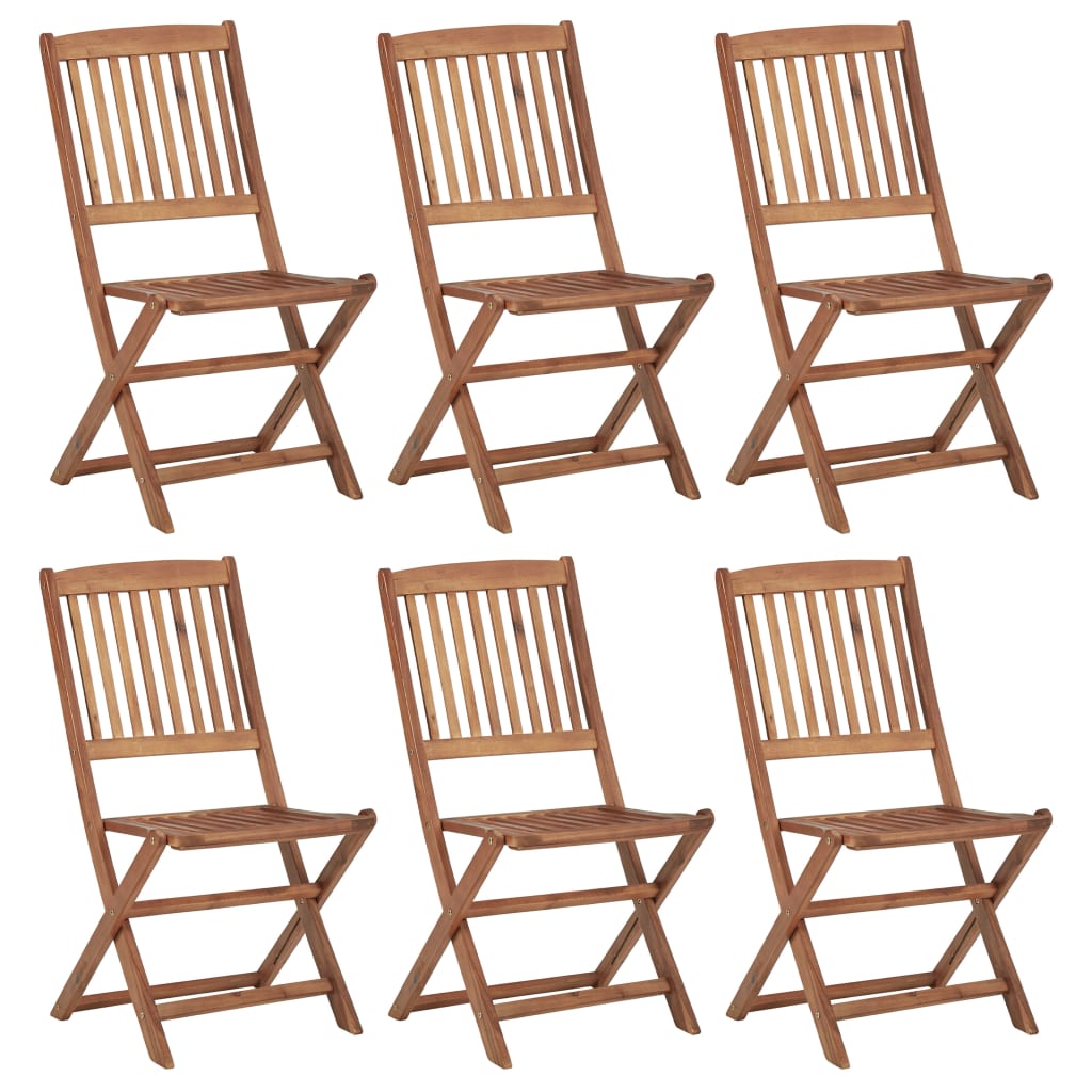 Folding Garden Chairs 2 Pcs 54X61X88 Cm Solid Wood Acacia