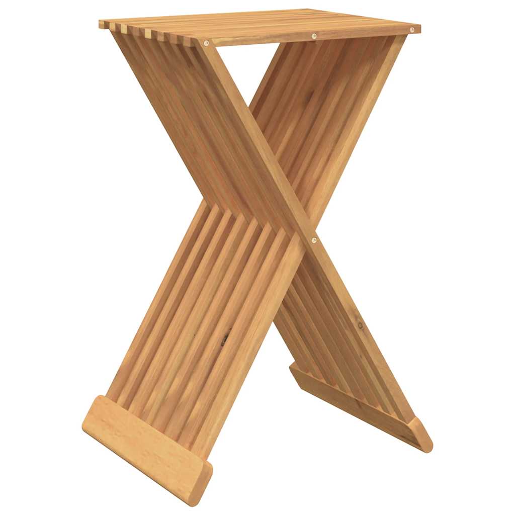 Folding Stool 40X32.5X70 Cm Solid Wood Teak