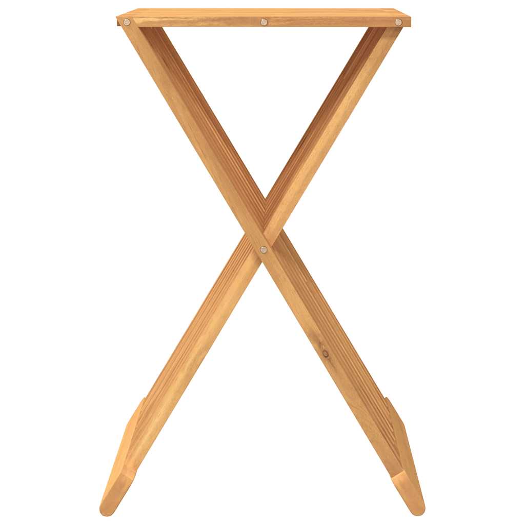 Folding Stool 40X32.5X70 Cm Solid Wood Teak