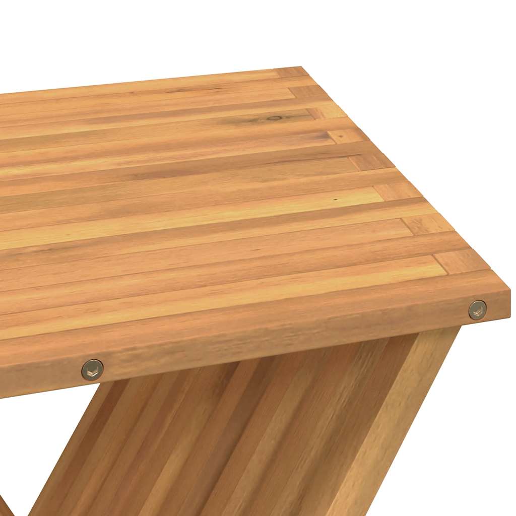Folding Stool 40X32.5X70 Cm Solid Wood Teak