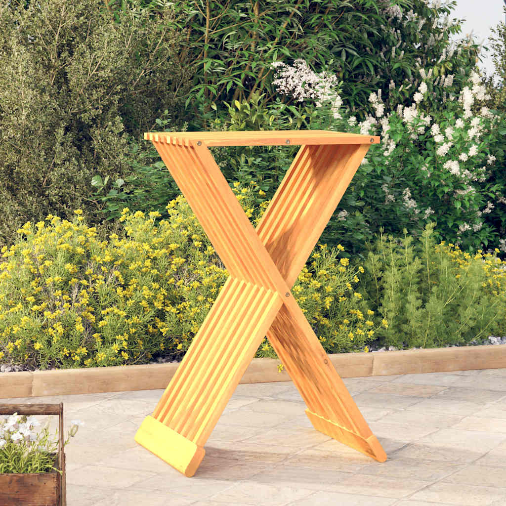 Folding Stool 40X32.5X70 Cm Solid Wood Teak