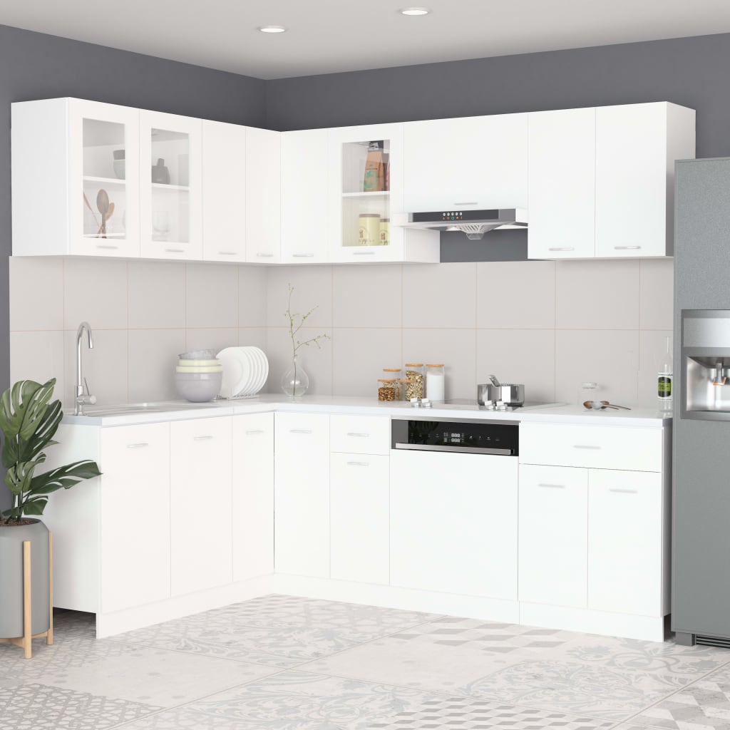 11 Piece Kitchen Cabinet Set Lyon Artisan Oak Engineered Wood
