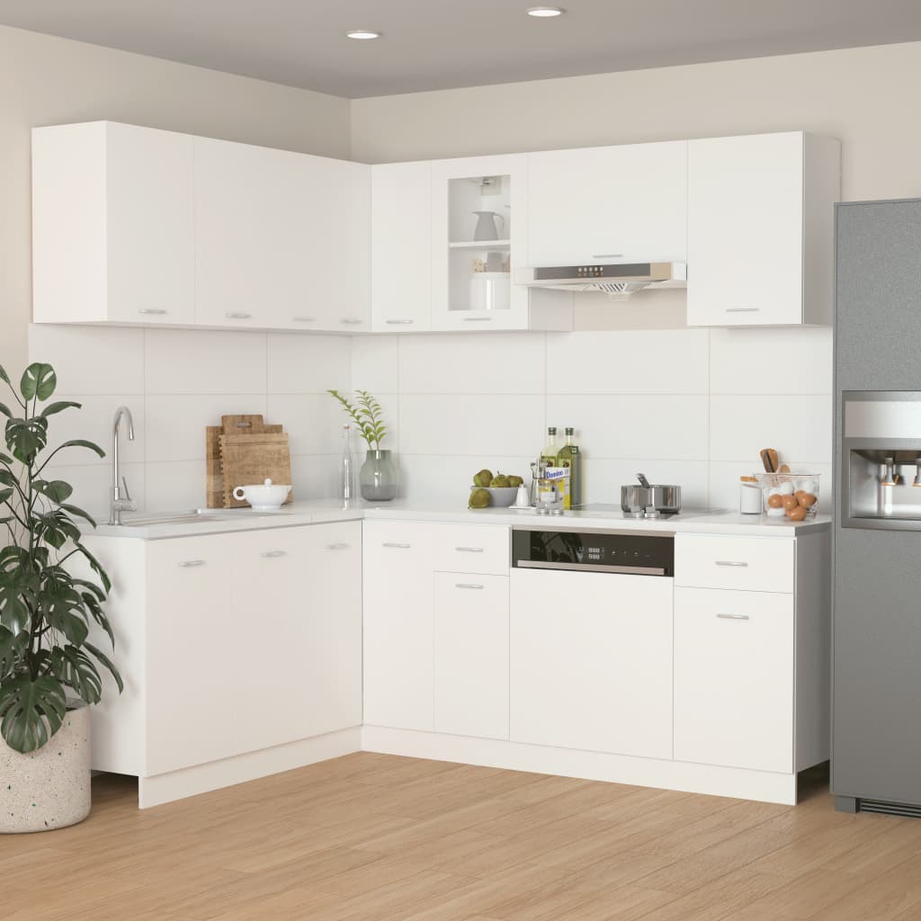 11 Piece Kitchen Cabinet Set Lyon Engineered Wood