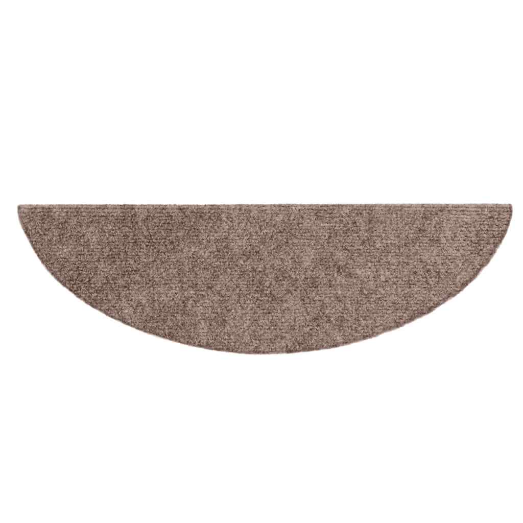 Stair Mats Self-Adhesive 5 Pcs Half Round