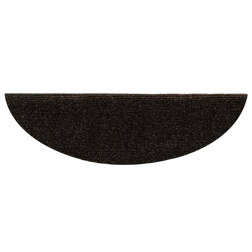 Stair Mats Self-Adhesive 5 Pcs Half Round