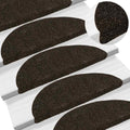 Stair Mats Self-Adhesive 5 Pcs Half Round