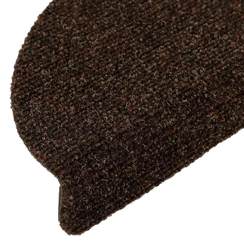 Stair Mats Self-Adhesive 5 Pcs Half Round