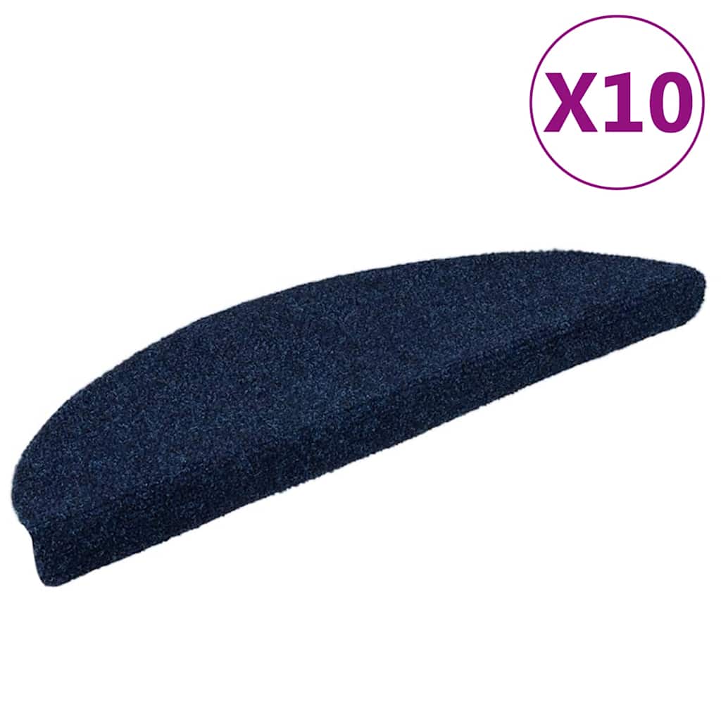 Stair Mats Self-Adhesive 10 Pcs Half Round