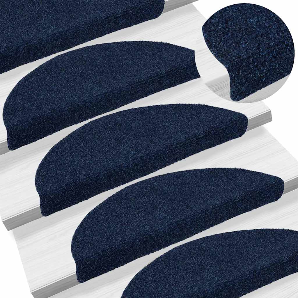 Stair Mats Self-Adhesive 10 Pcs Half Round