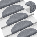 Stair Mats Self-Adhesive 5 Pcs Half Round Large