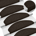 Stair Mats Self-Adhesive 5 Pcs Half Round Large