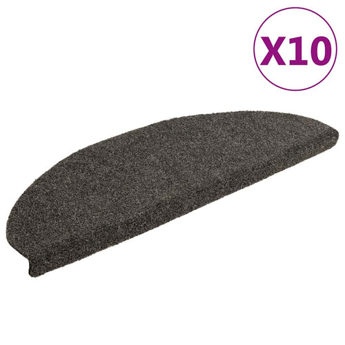 Stair Mats Self-Adhesive 10 Pcs Half Round Large