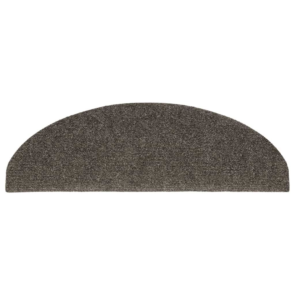 Stair Mats Self-Adhesive 10 Pcs Half Round Large
