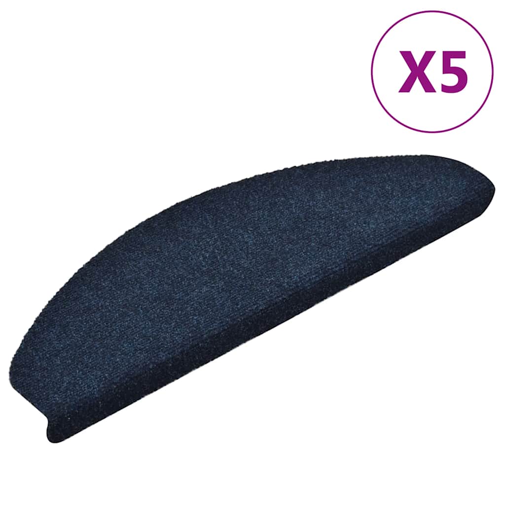 Stair Mats Self-Adhesive 5 Pcs Half Round Large