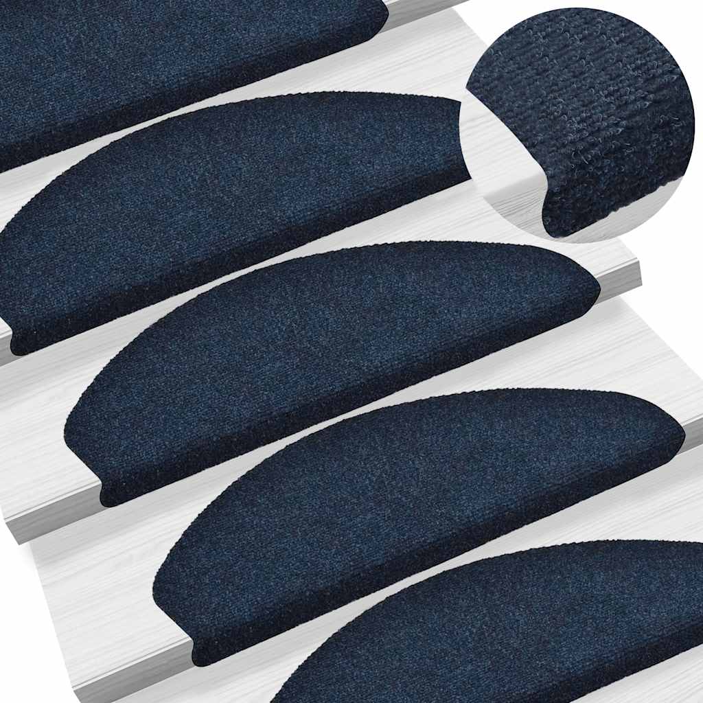 Stair Mats Self-Adhesive 5 Pcs Half Round Large