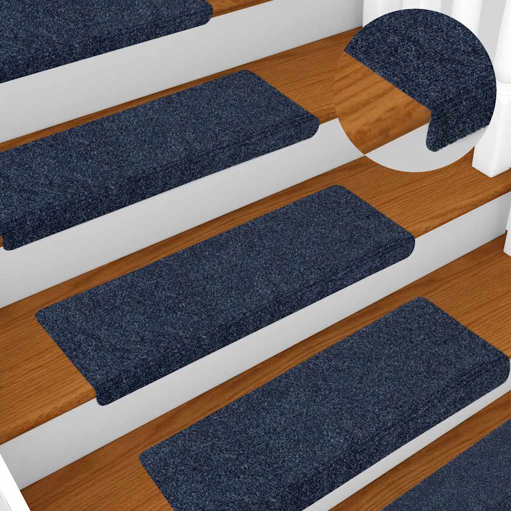 Stair Mats Self-Adhesive 5 Pcs 65X21X4 Cm Rectangular Edge