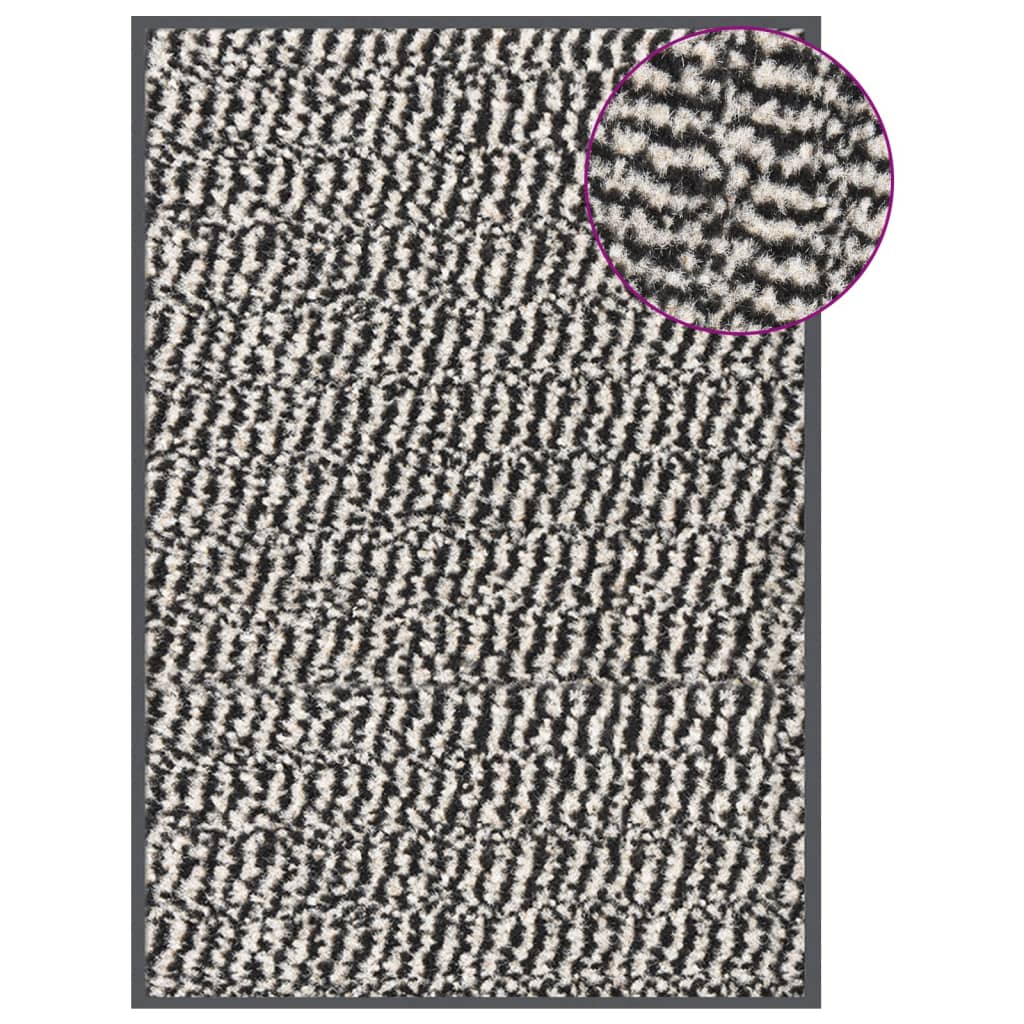 Dust Control Mats 2 Pcs Rectangular Tufted
