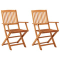 Folding Garden Chairs 4 Pcs Solid Eucalyptus Wood