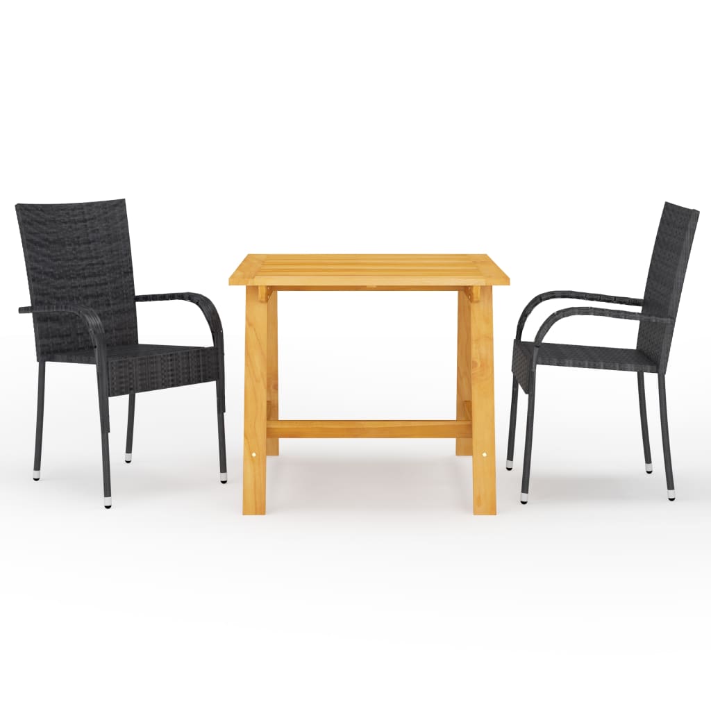 3 Piece Garden Dining Set