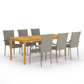 7 Piece Garden Dining Set