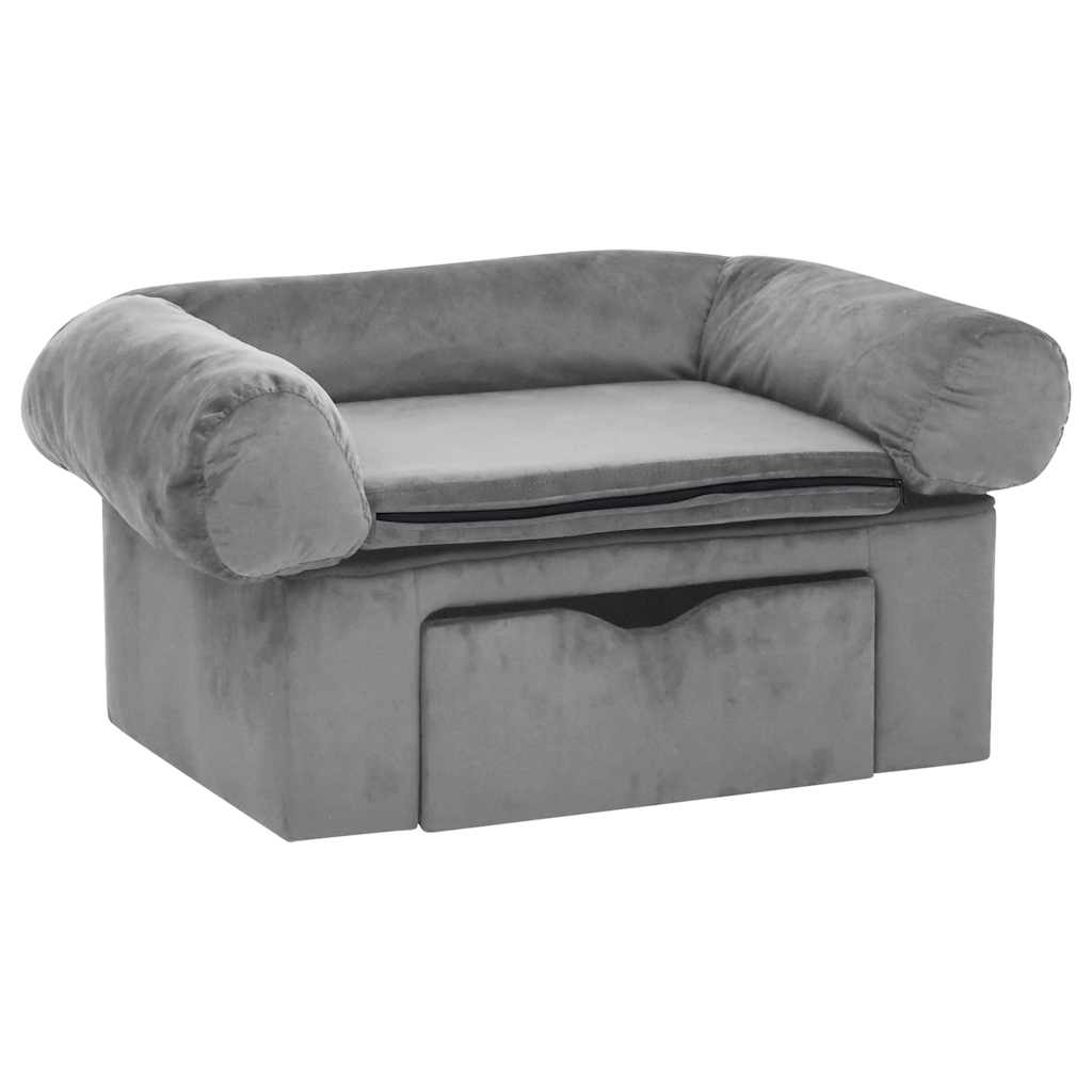 Dog Sofa With Drawer 75X50X38 Cm Plush