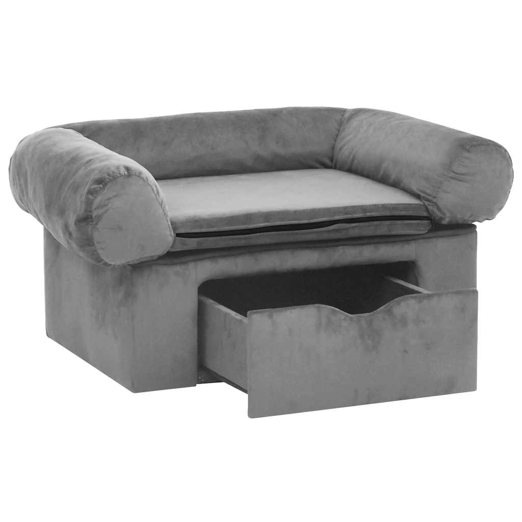 Dog Sofa With Drawer 75X50X38 Cm Plush