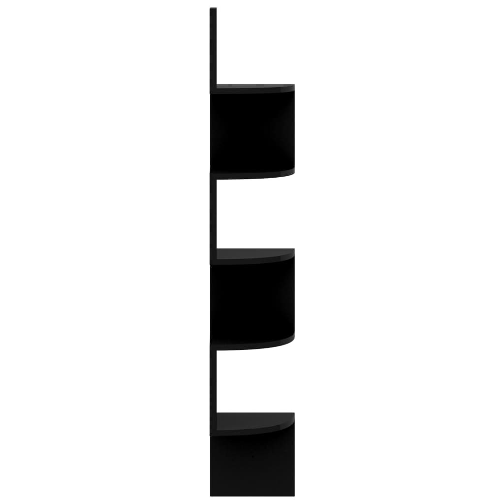 Wall Corner Shelf 19X19X123 Cm Engineered Wood