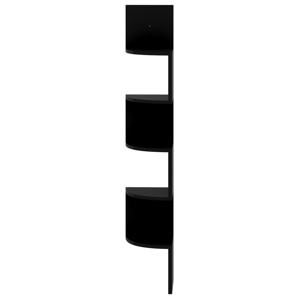 Wall Corner Shelf 19X19X123 Cm Engineered Wood