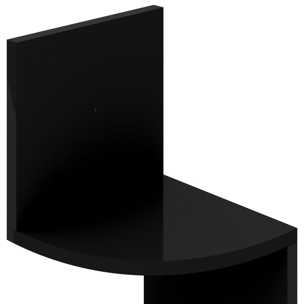 Wall Corner Shelf 19X19X123 Cm Engineered Wood