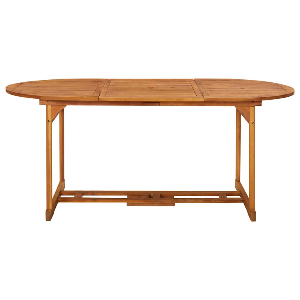 Outdoor Table Garden Dining Solid Acacia Wood 220 x 90 x 75 cm 180 x 90 x 75 cm