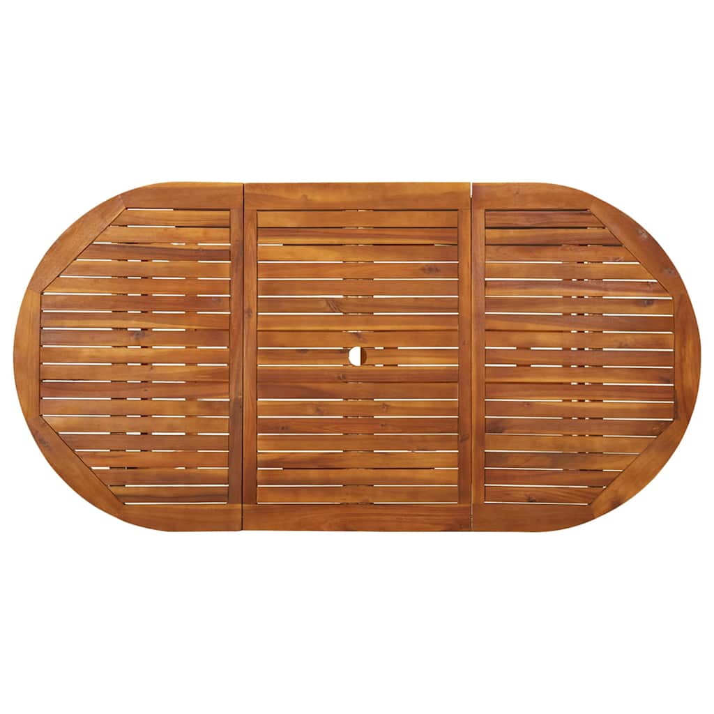 Outdoor Table Garden Dining Solid Acacia Wood 220 x 90 x 75 cm 180 x 90 x 75 cm