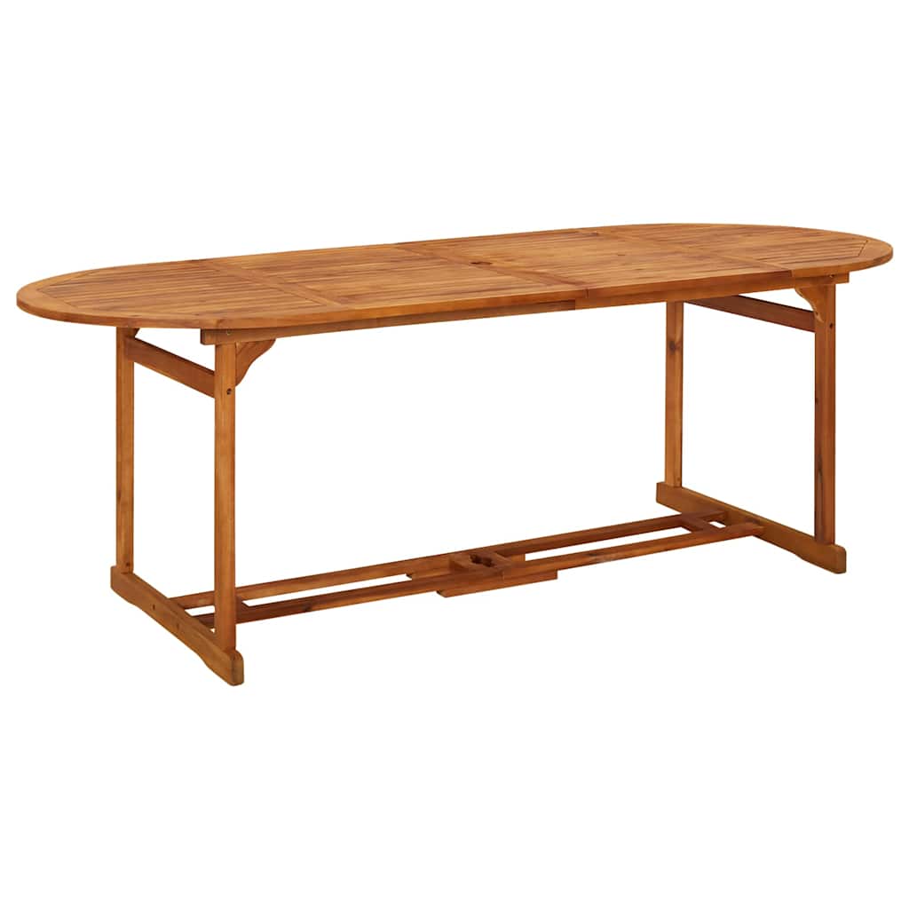 Outdoor Table Garden Dining Solid Acacia Wood 220 x 90 x 75 cm 180 x 90 x 75 cm