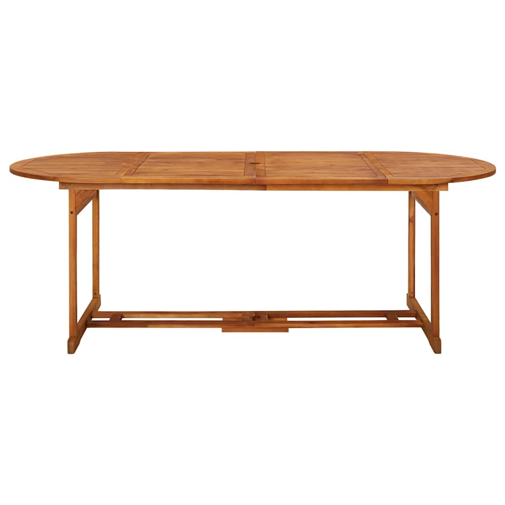 Outdoor Table Garden Dining Solid Acacia Wood 220 x 90 x 75 cm 180 x 90 x 75 cm