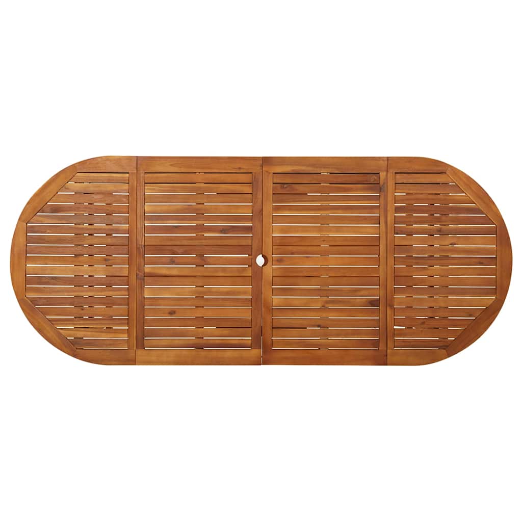 Outdoor Table Garden Dining Solid Acacia Wood 220 x 90 x 75 cm 180 x 90 x 75 cm